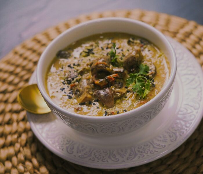 Cozy Mushroom & Lentil Soup