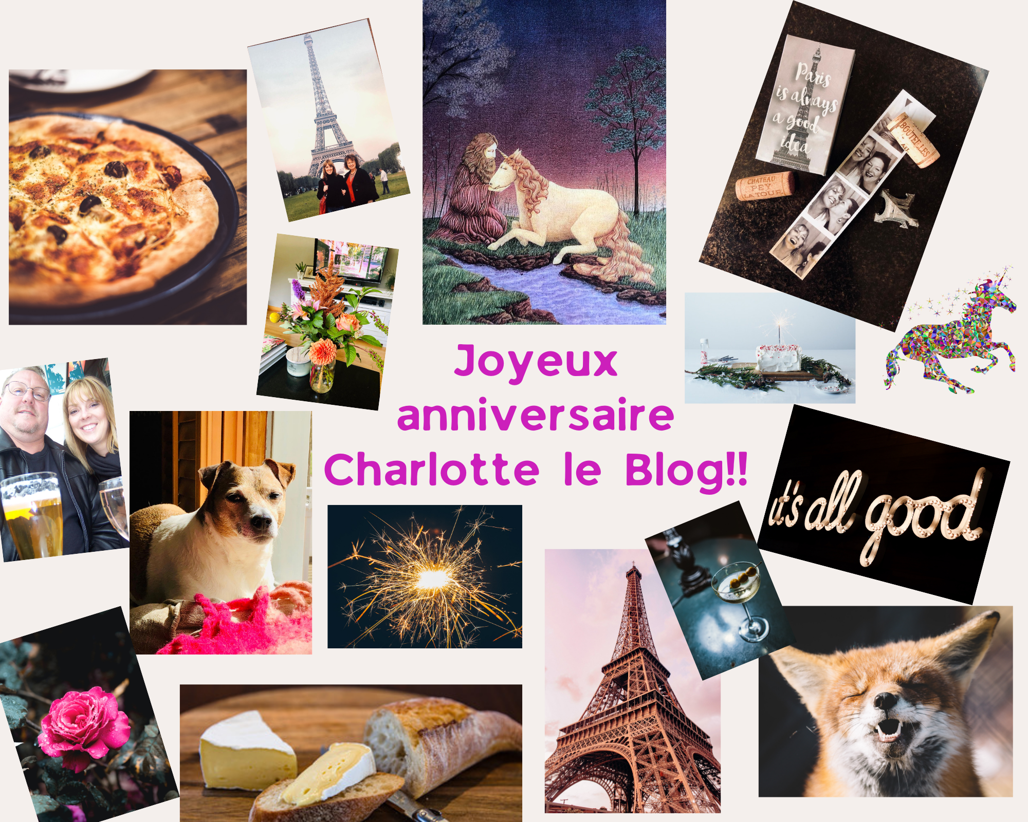 Joyeux anniversaire Charlotte le Blog!