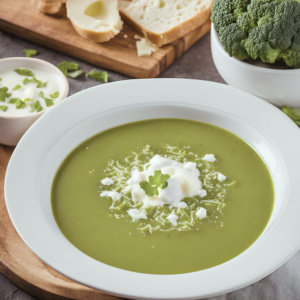 Healthy Cheesy Broccoli Soup