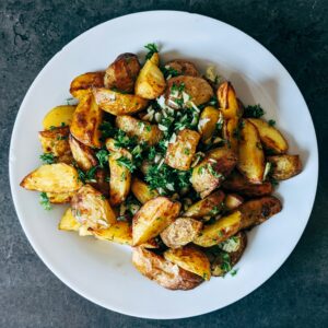Crisp Potatoes with Truffle Oil