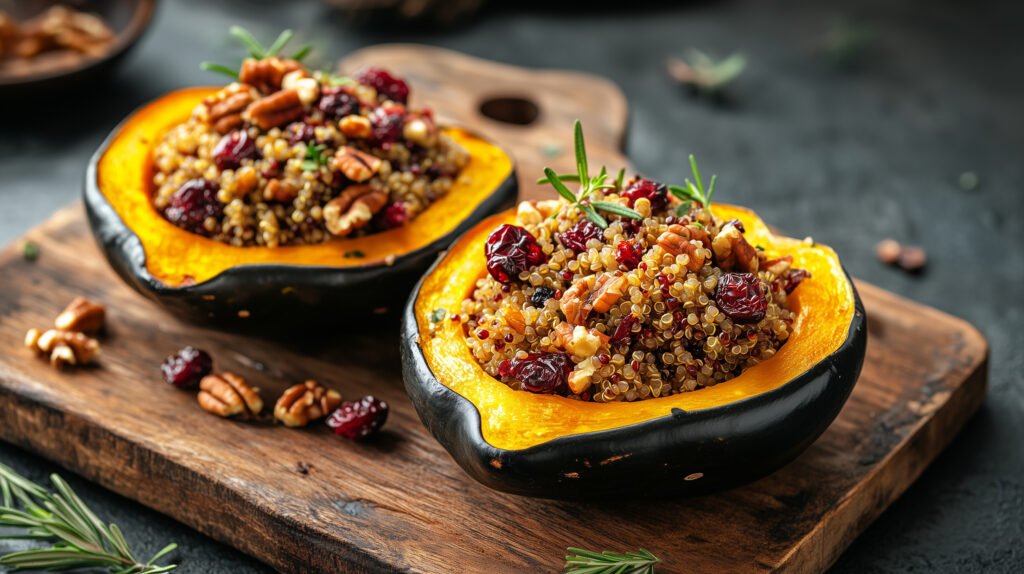 cranberry stuffed acorn squash sustainable