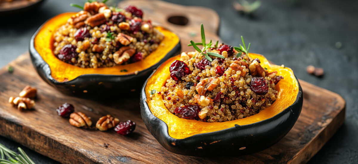 A Festive Recipe: Cranberry-Stuffed Acorn Squash