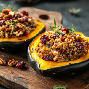 cranberry stuffed acorn squash