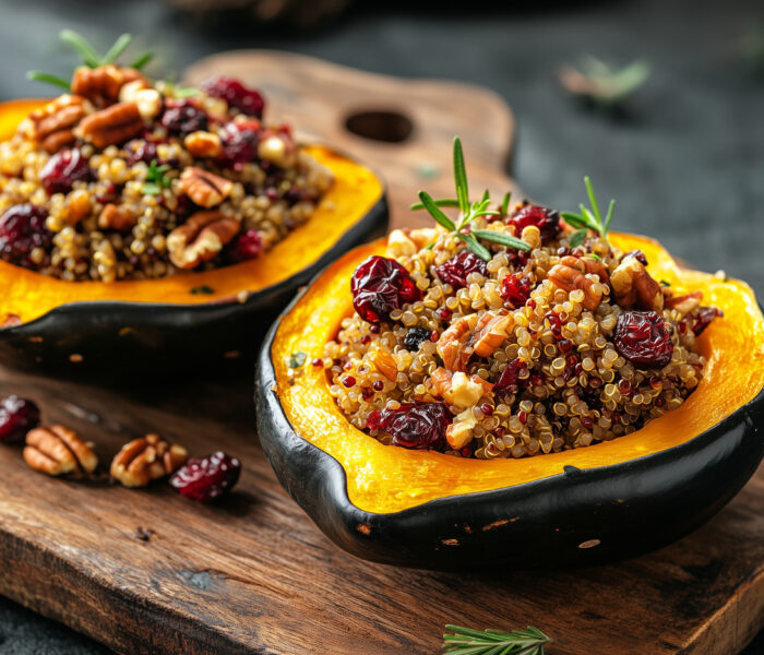 A Festive Recipe: Cranberry-Stuffed Acorn Squash